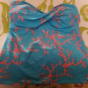 Lilly Pulitzer coral reef swimsuit top XS